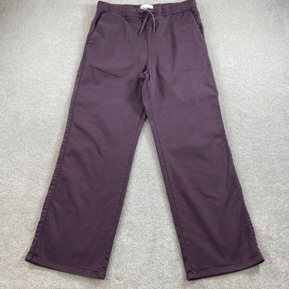 DU/ER Performance Sweatpants Mens Large L x 30 Purple Drawstring WPNR1643